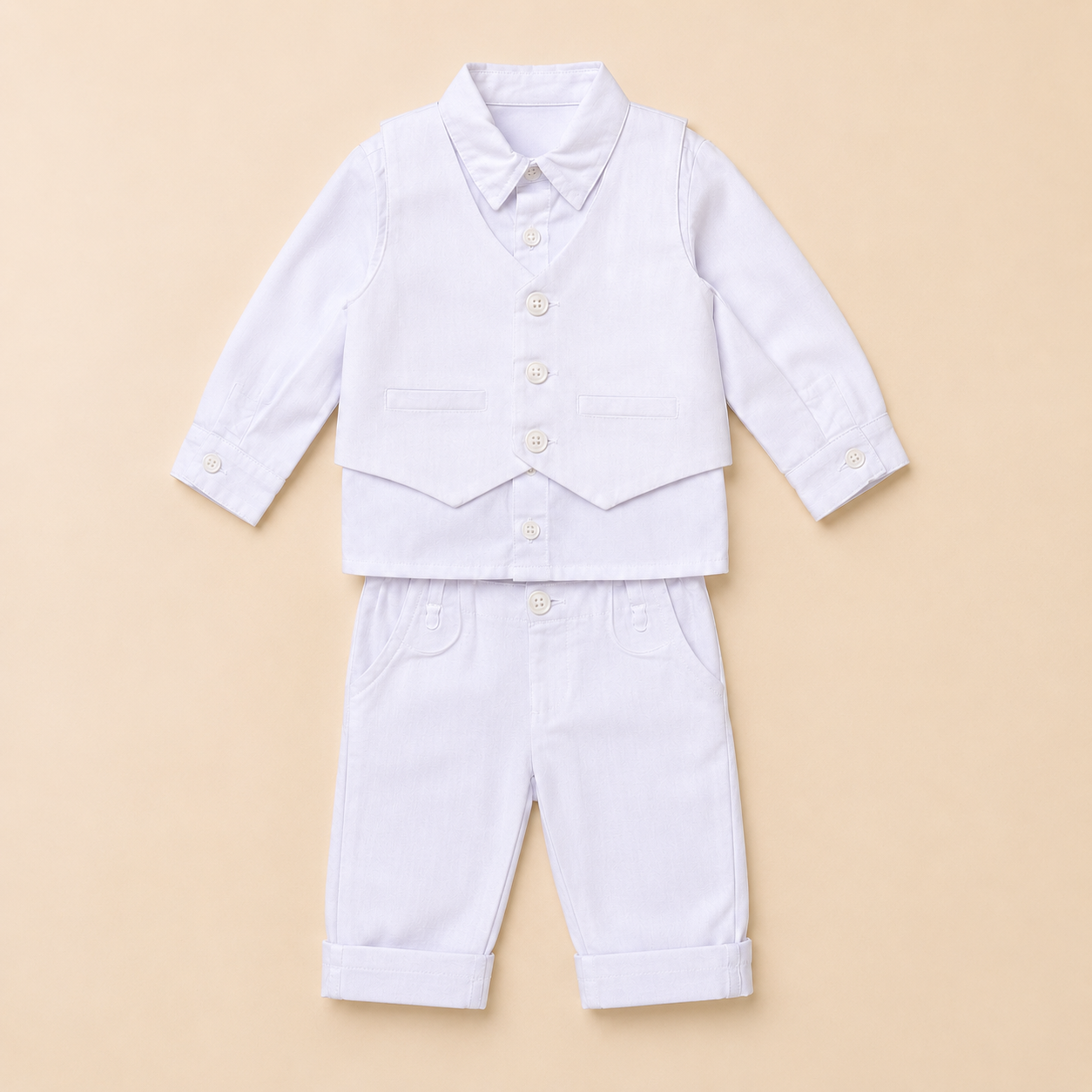 Conjunto Blanco manga larga