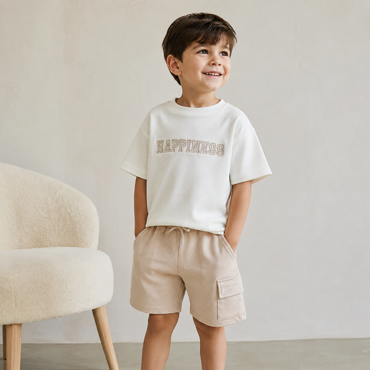 Conjunto Happiness Beige