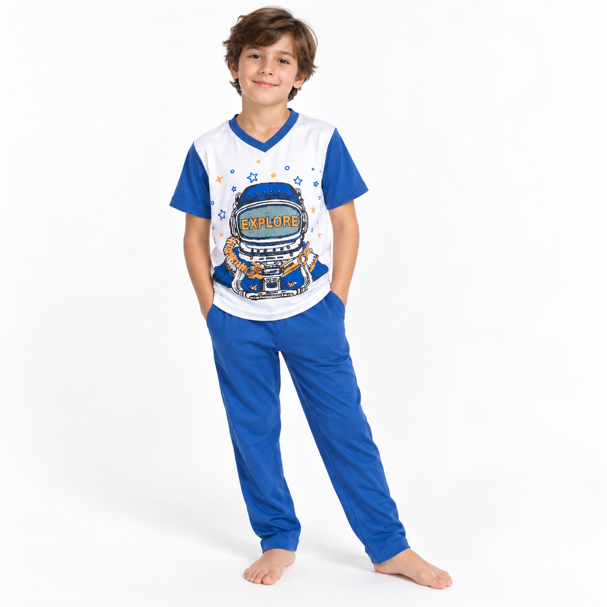 Pijama Explorador Azul con Astronauta