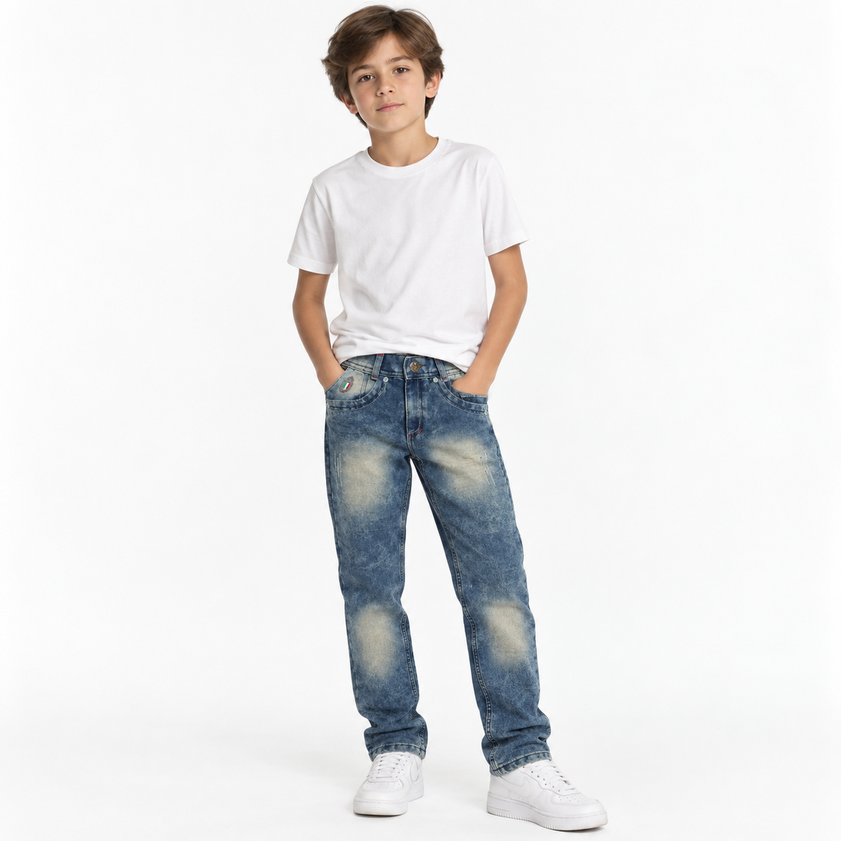 Jeans azul lavado