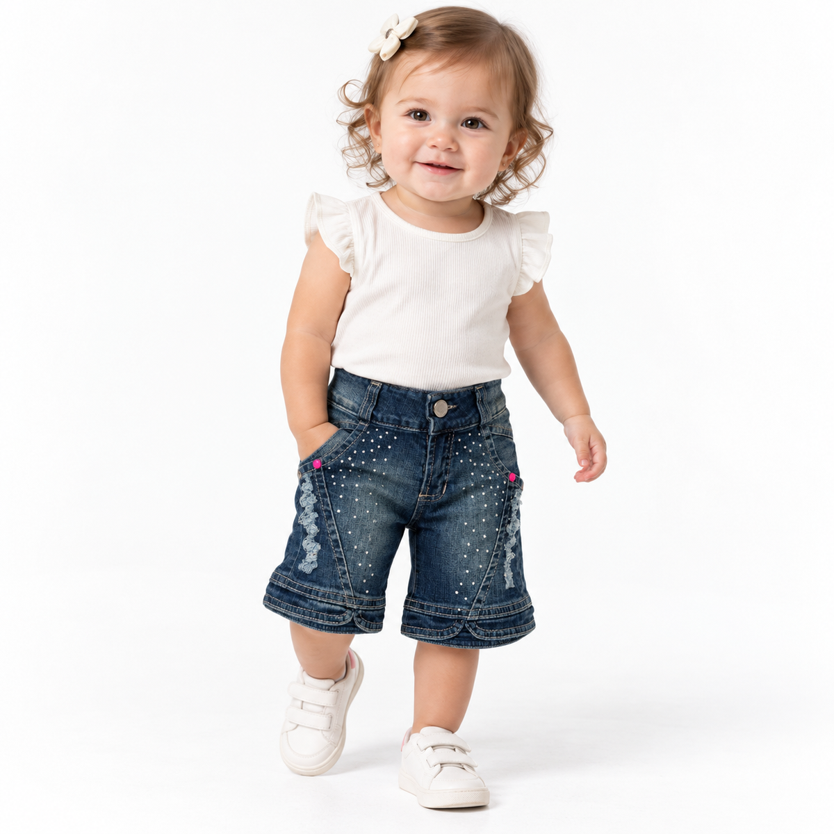 Capri Denim con Tachas