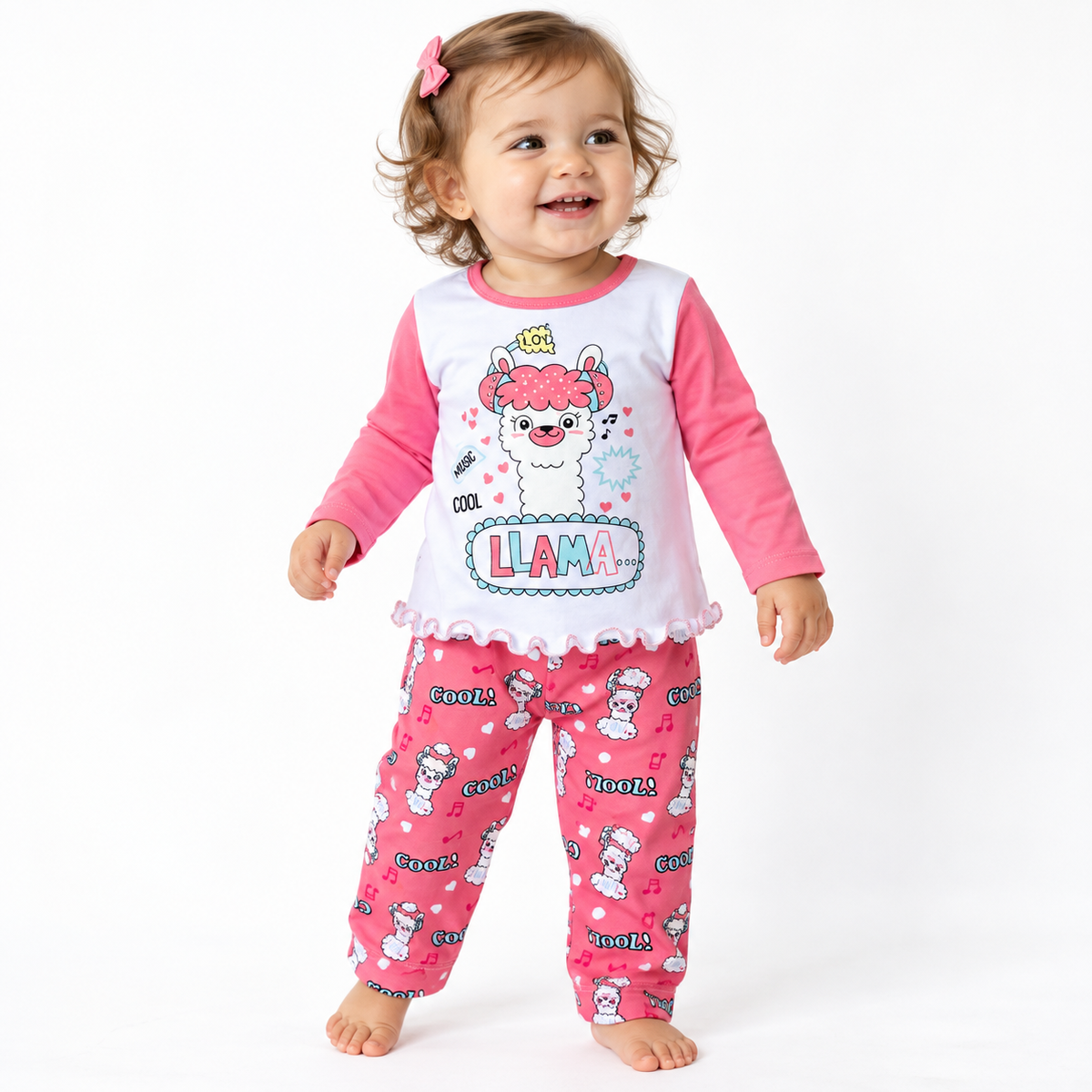 Pijama Llama Rosa
