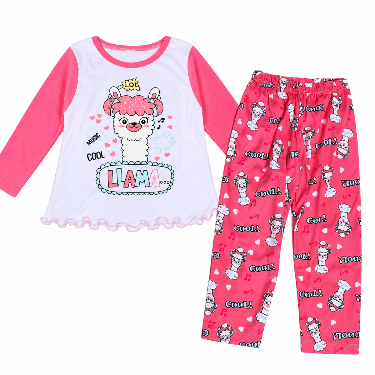 Pijama Llama Rosa