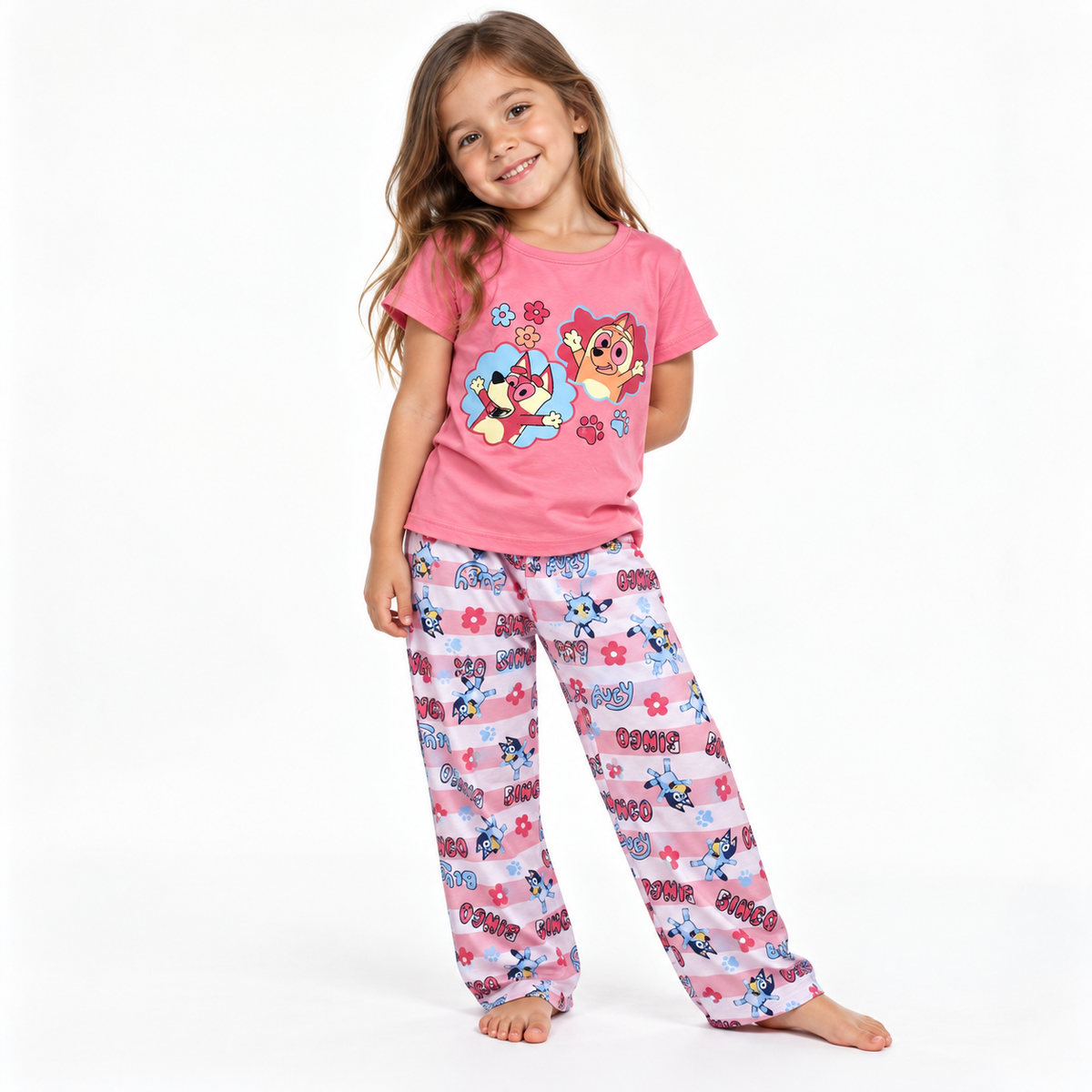 Pijama Bluey Rosa Bingo
