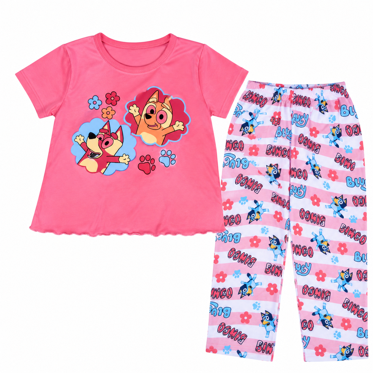 Pijama Bluey Rosa Bingo