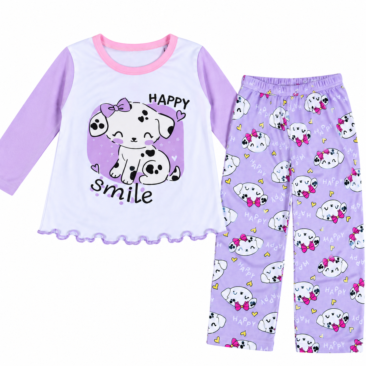 Pijama Perritos Lila