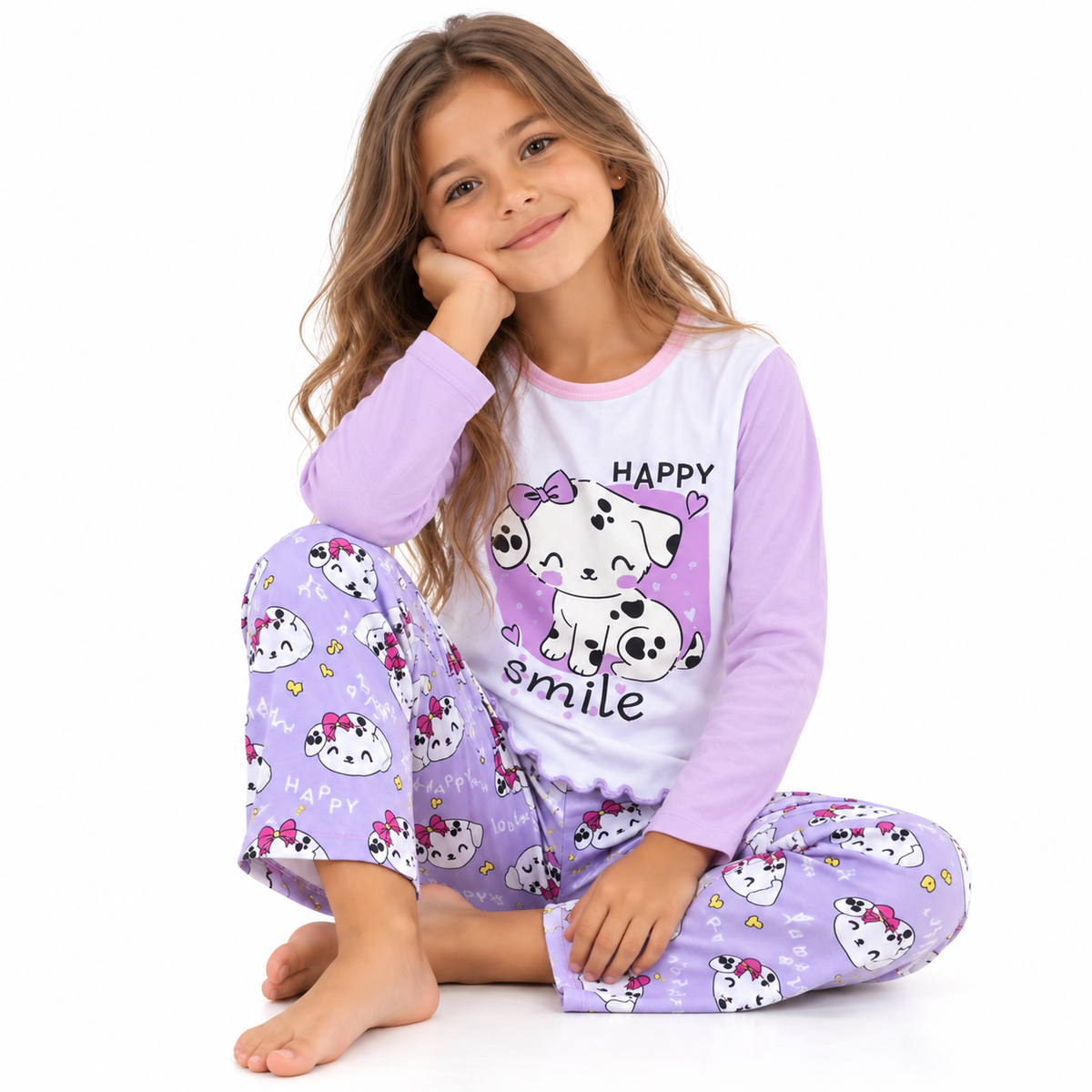 Pijama Perritos Lila