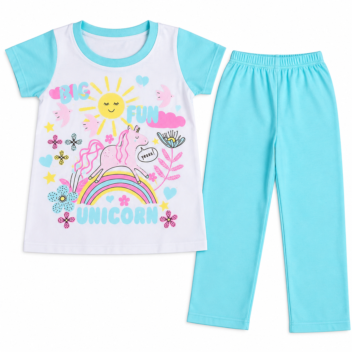 Pijama Unicornio Aqua