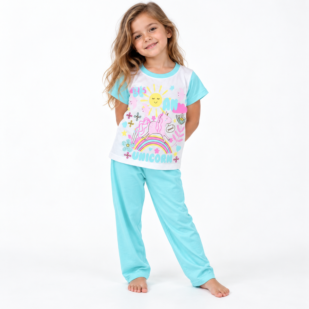 Pijama Unicornio Aqua