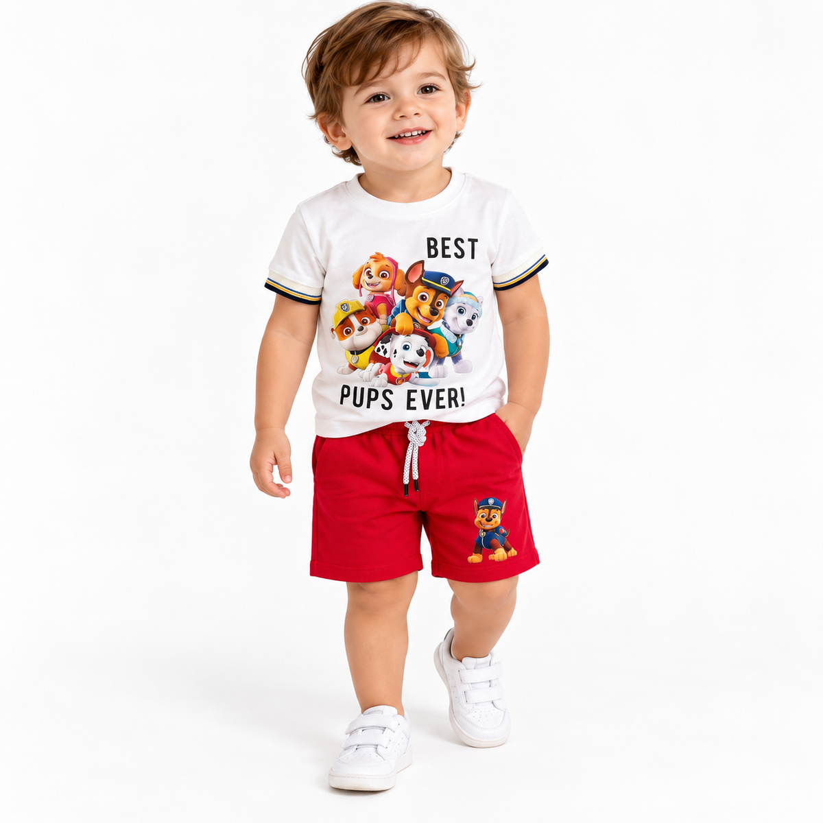 Conjunto Paw Patrol Rojo y Blanco