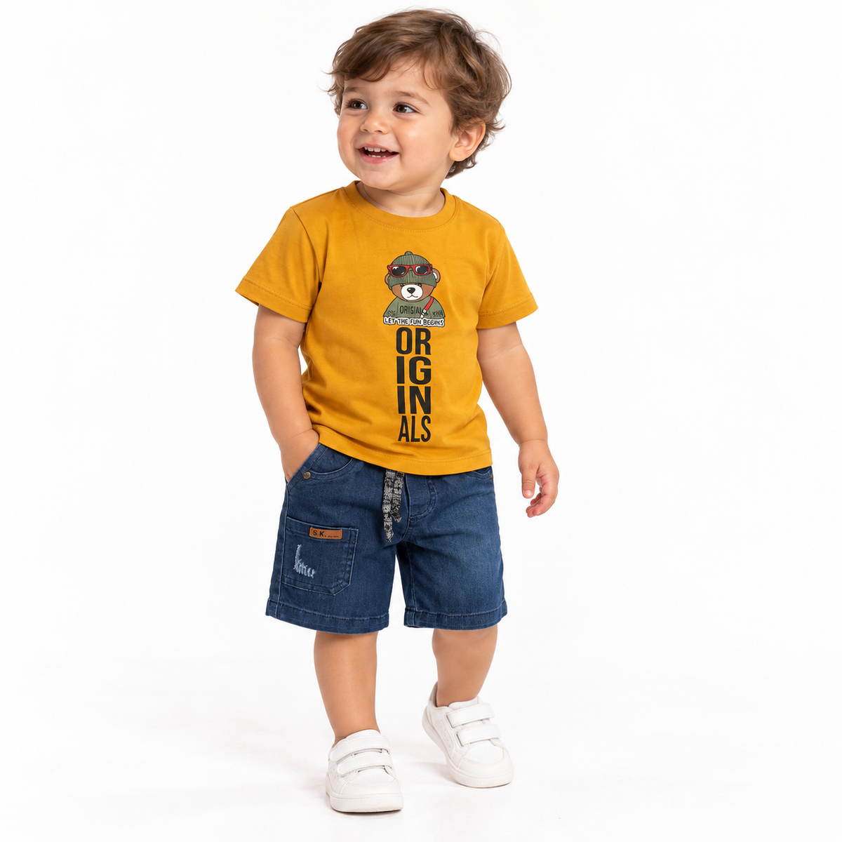 Conjunto Bear Original Mostaza