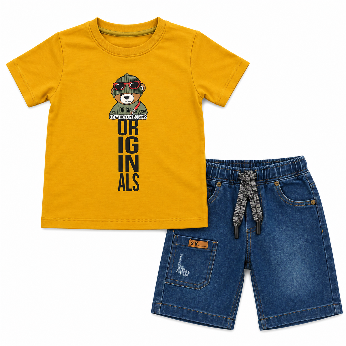 Conjunto Bear Original Mostaza
