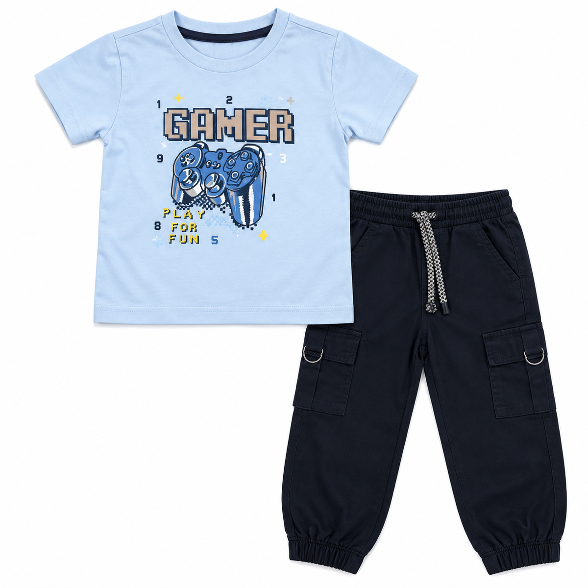Conjunto Gamer Azul Celeste