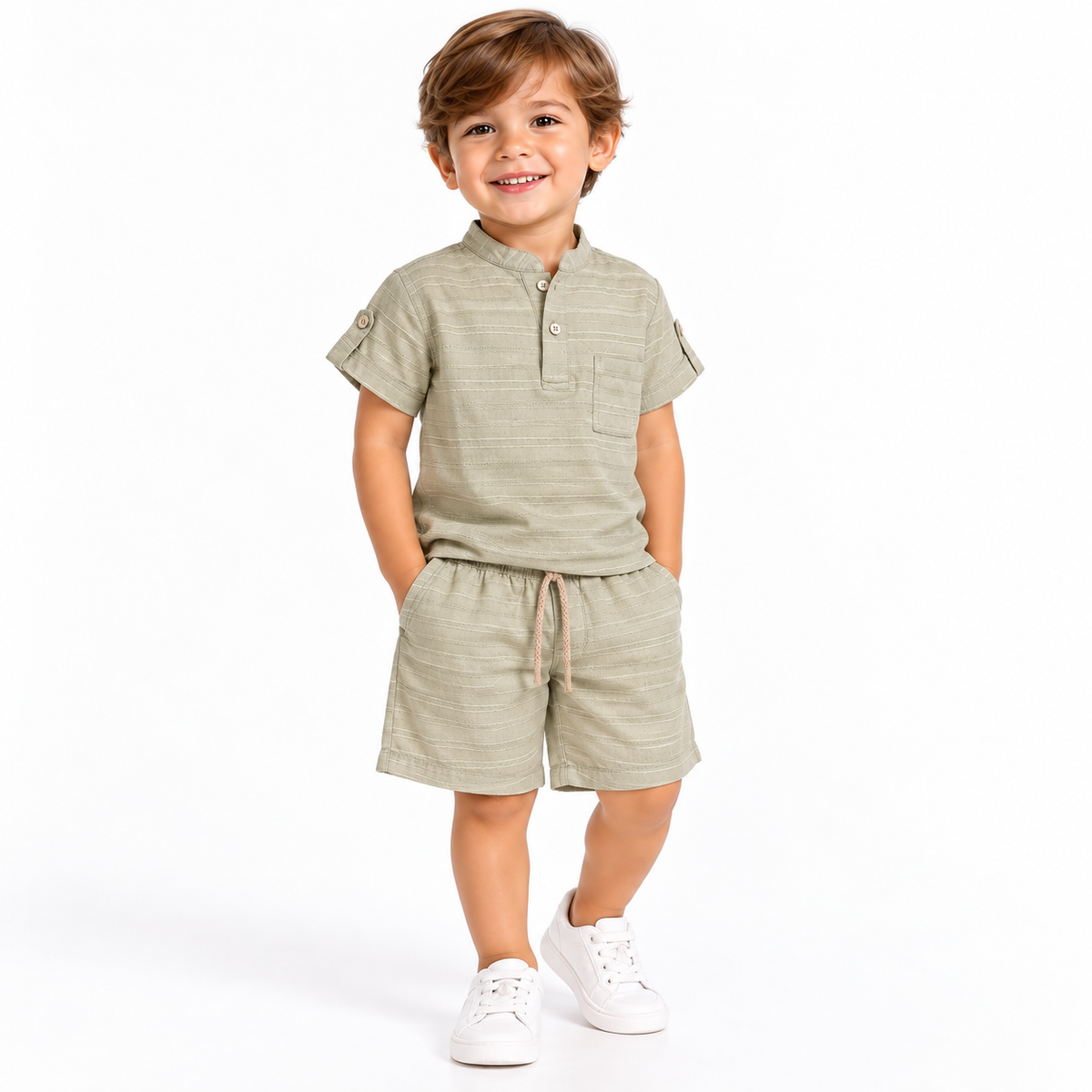 Conjunto Infantil Verde Salvia