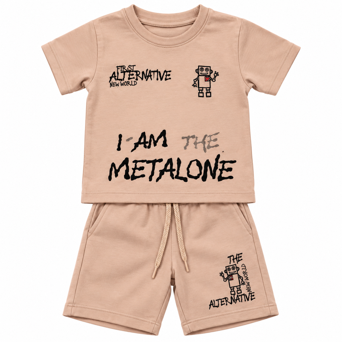 Conjunto Beige Robot