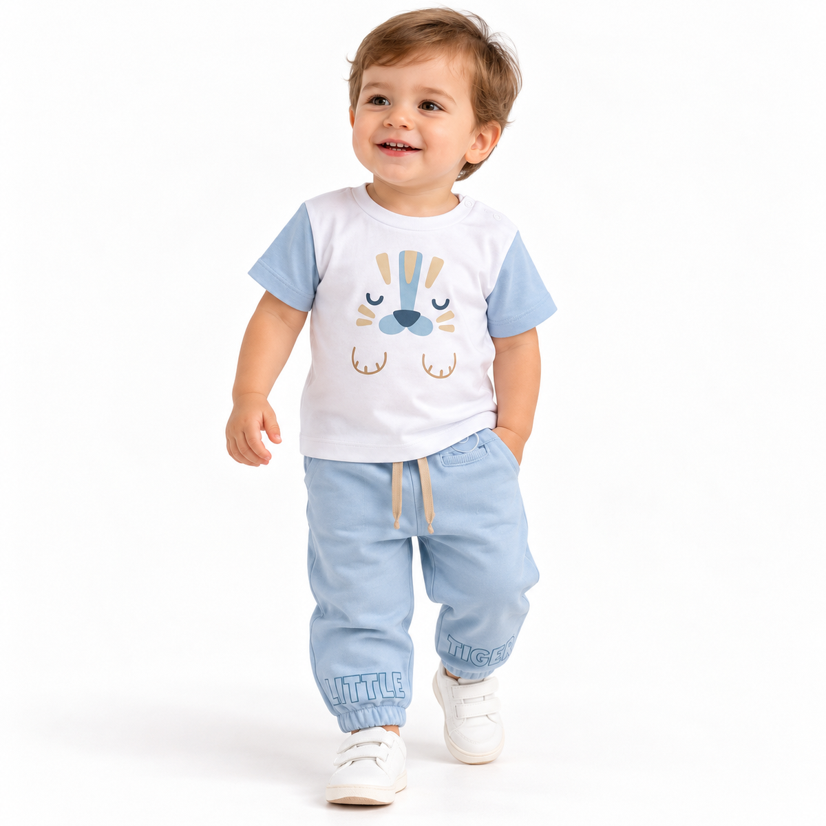 Conjunto Tigre Bebé azul