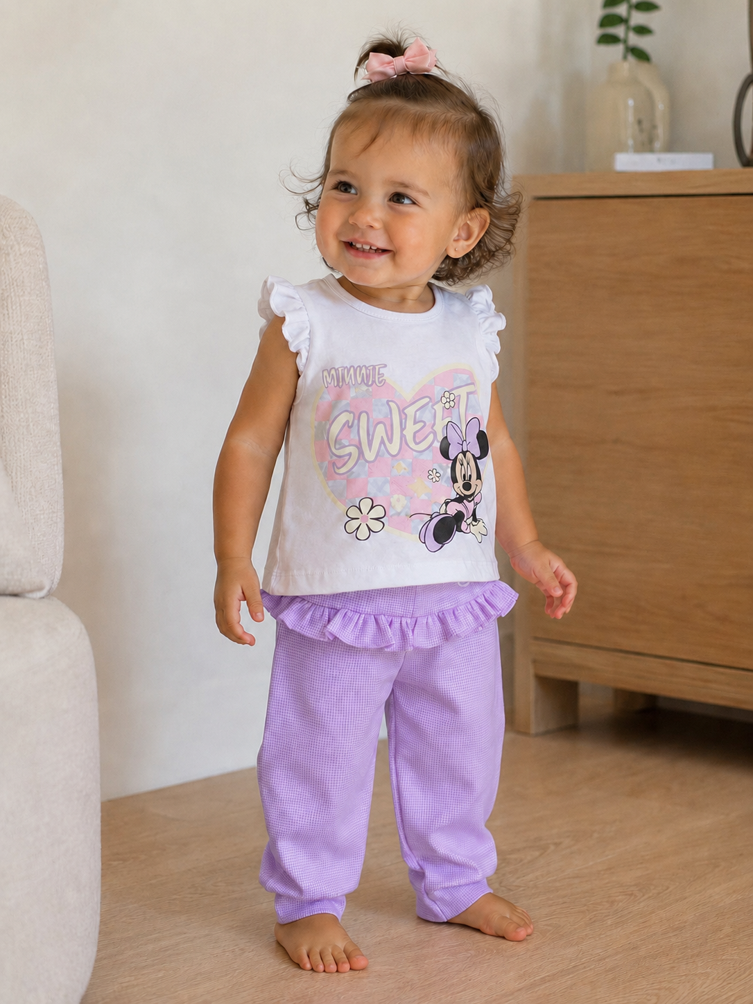 CONJUNTO MINIE Y PANTALON MORADO