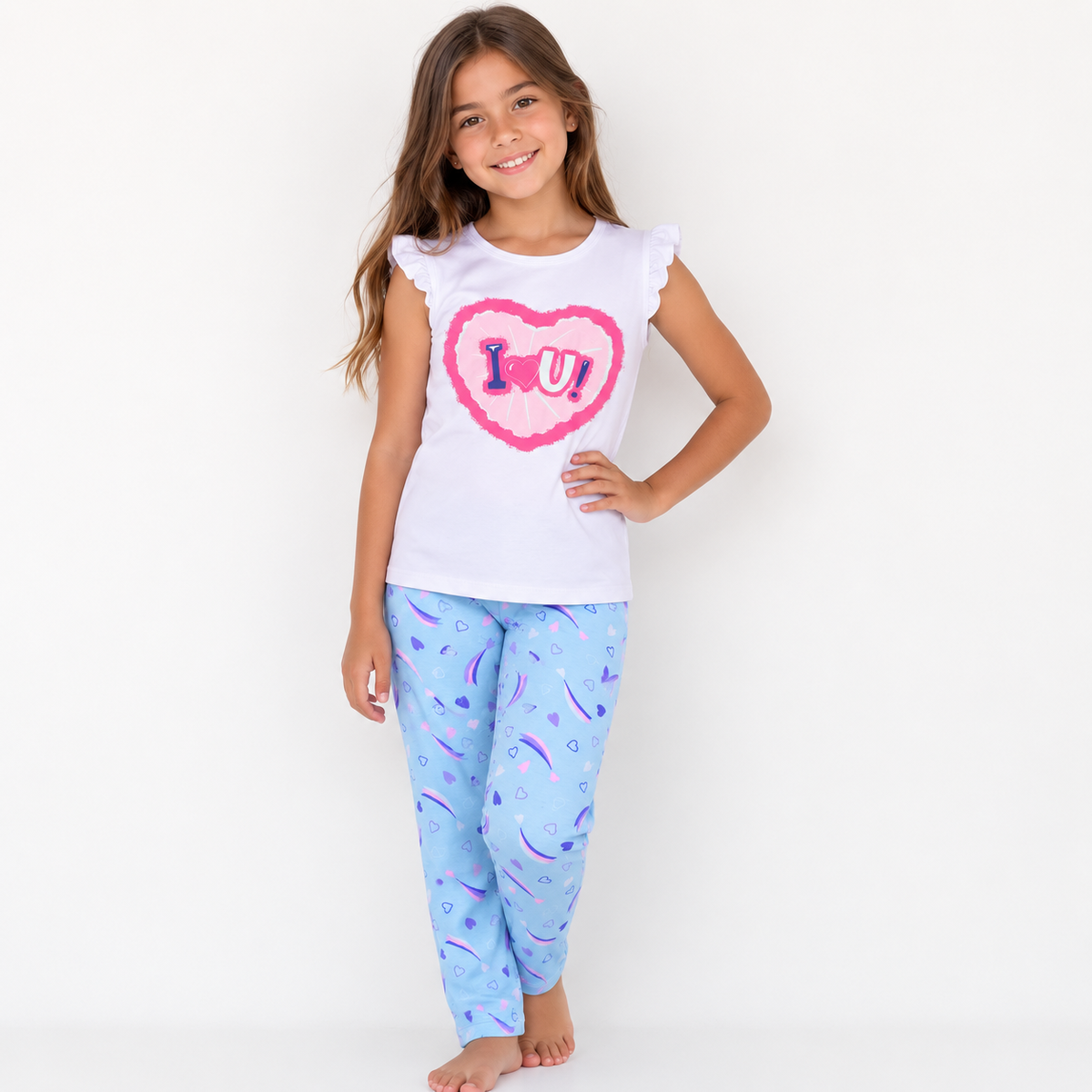 Conjunto I Love Arcoíris Azul