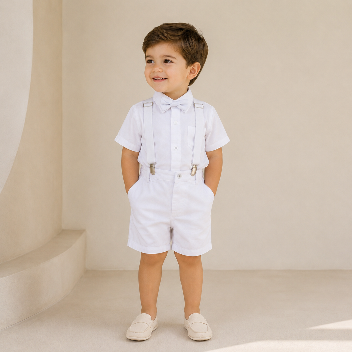 Conjunto Formal Infantil Blanco