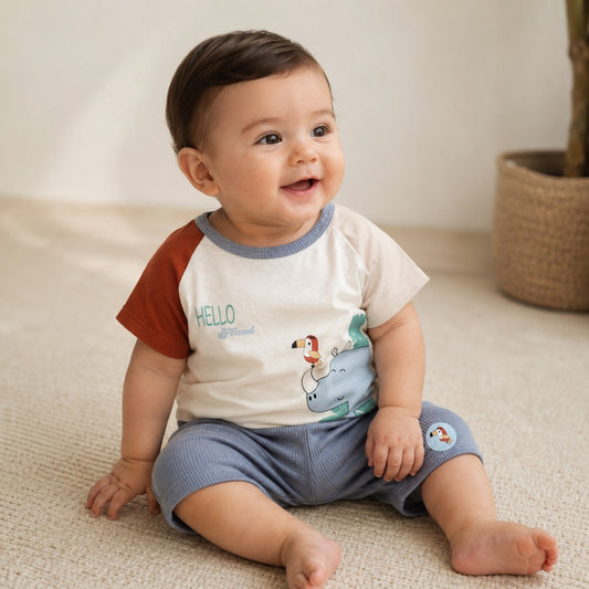 Conjunto Bebé Hipopótamo Hello