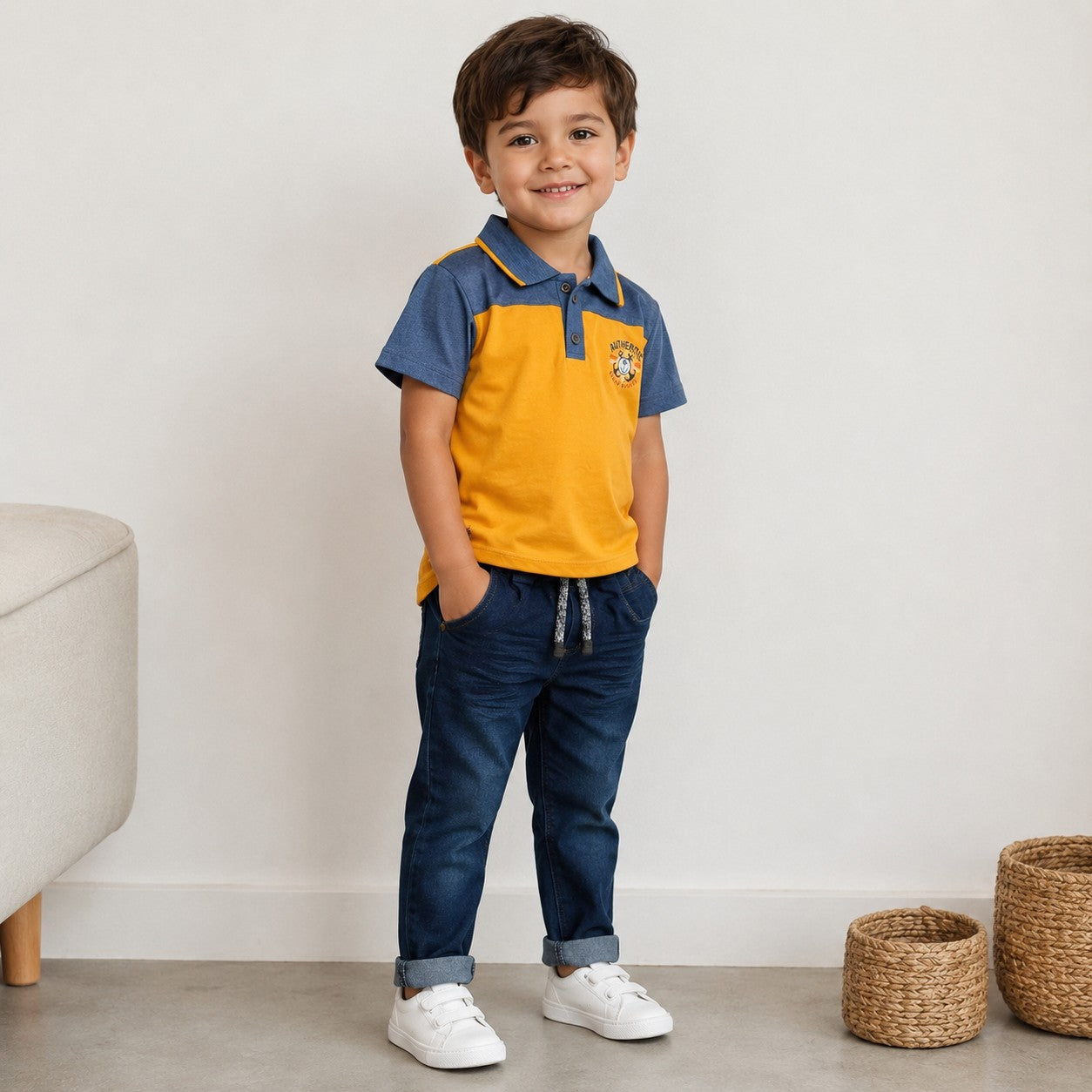 Conjunto Polo Nautic Mostaza