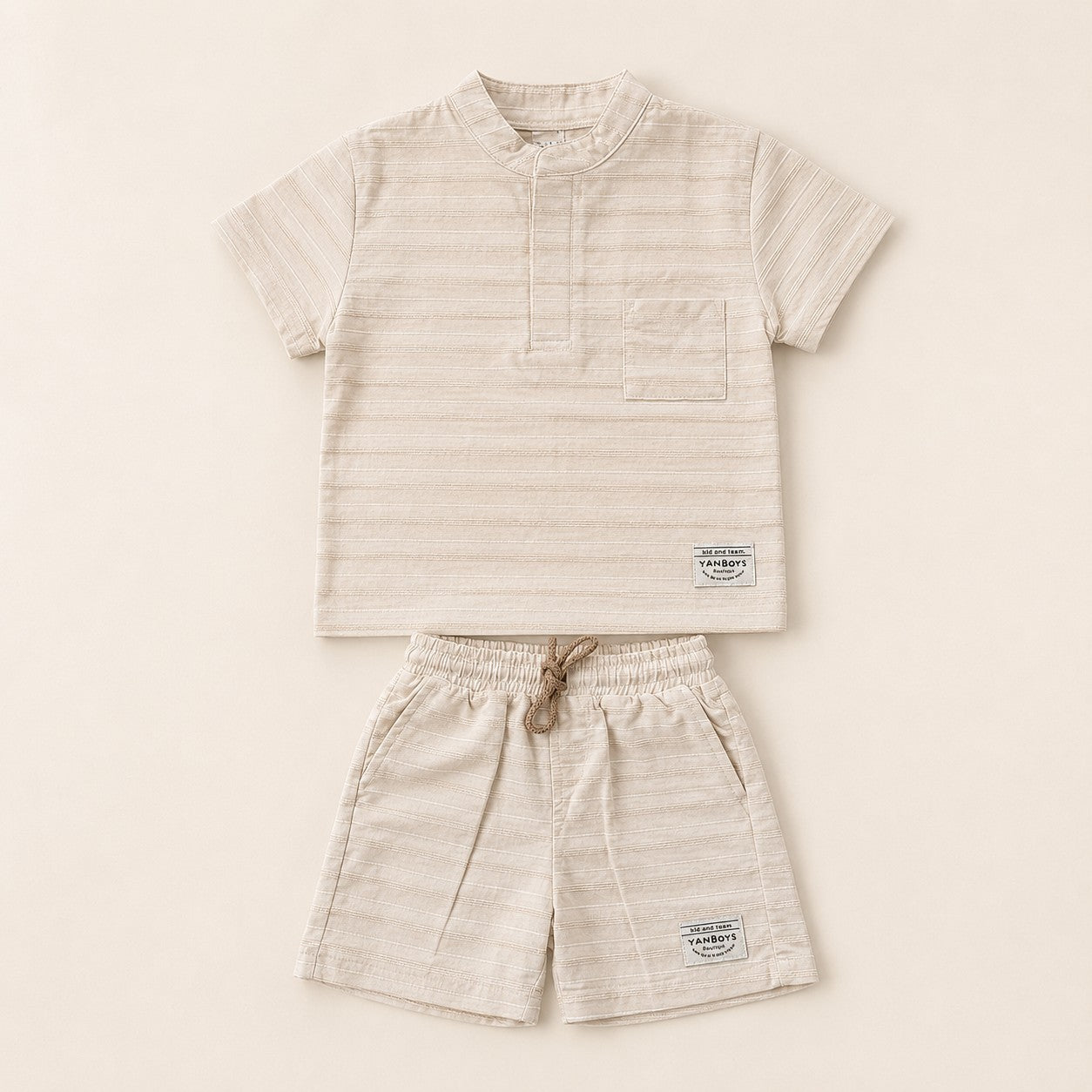 Conjunto Texturizado beige