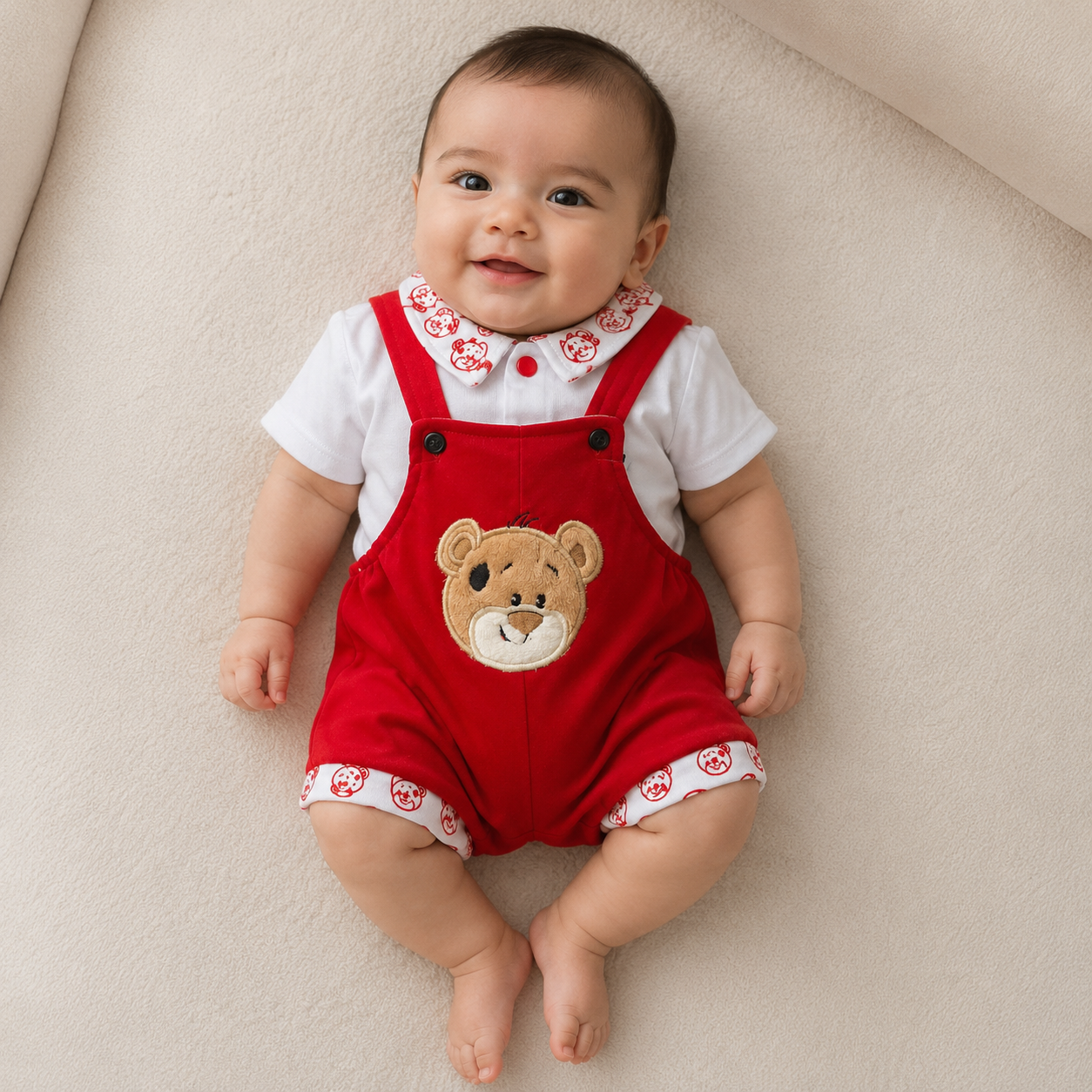 Conjunto Osito Rojo