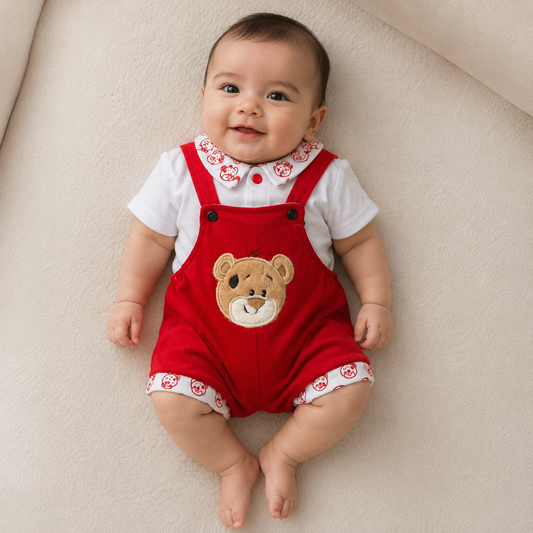Conjunto Osito Rojo