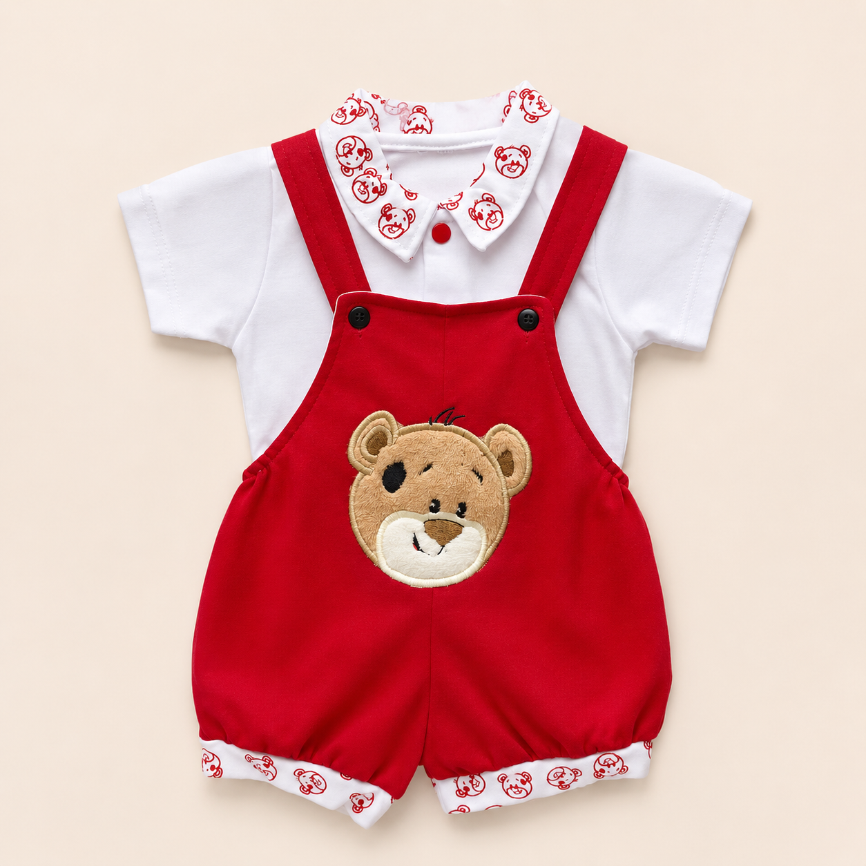 Conjunto Osito Rojo