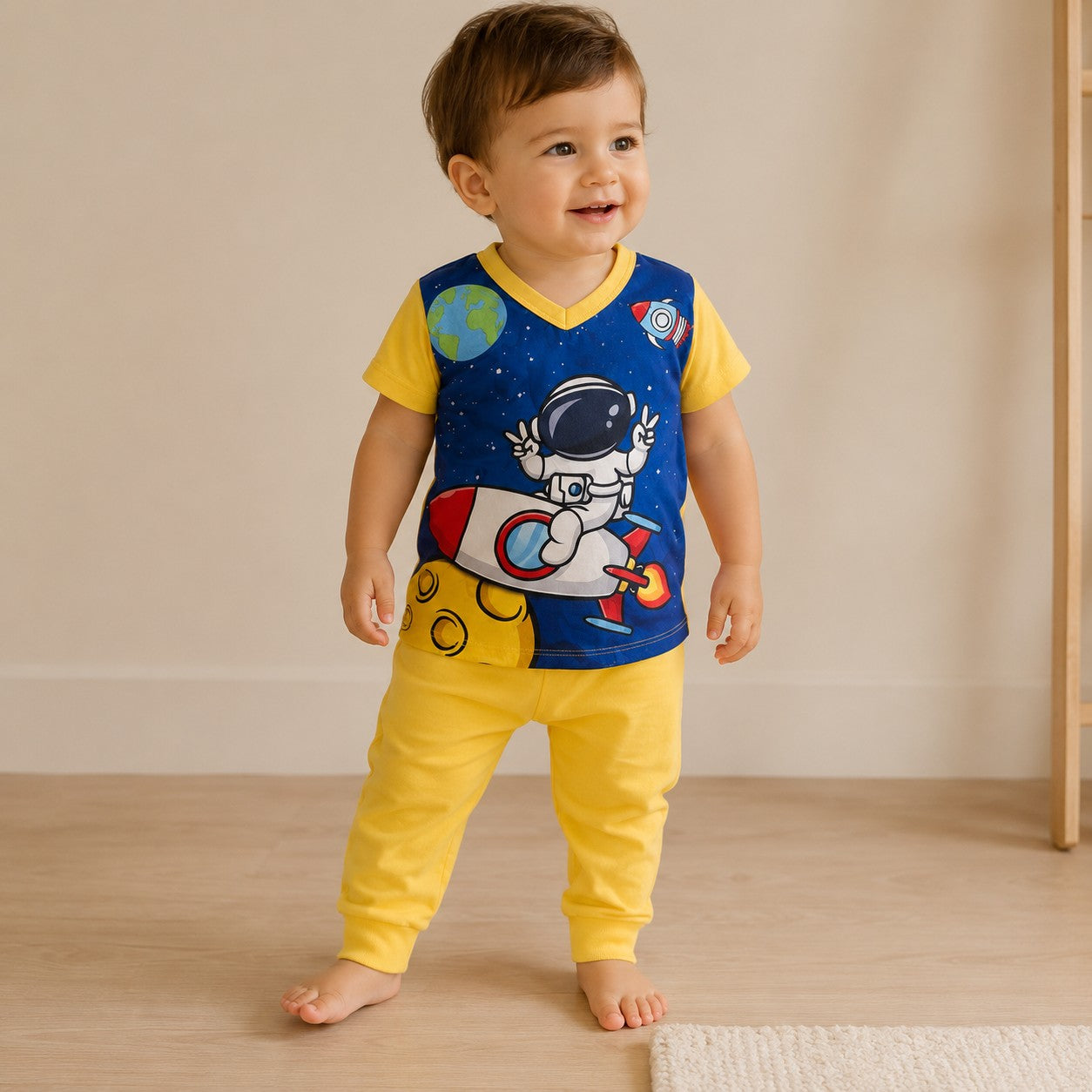 Pijama Astronauta Amarillo