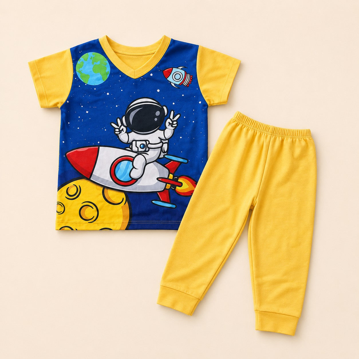 Pijama Astronauta Amarillo