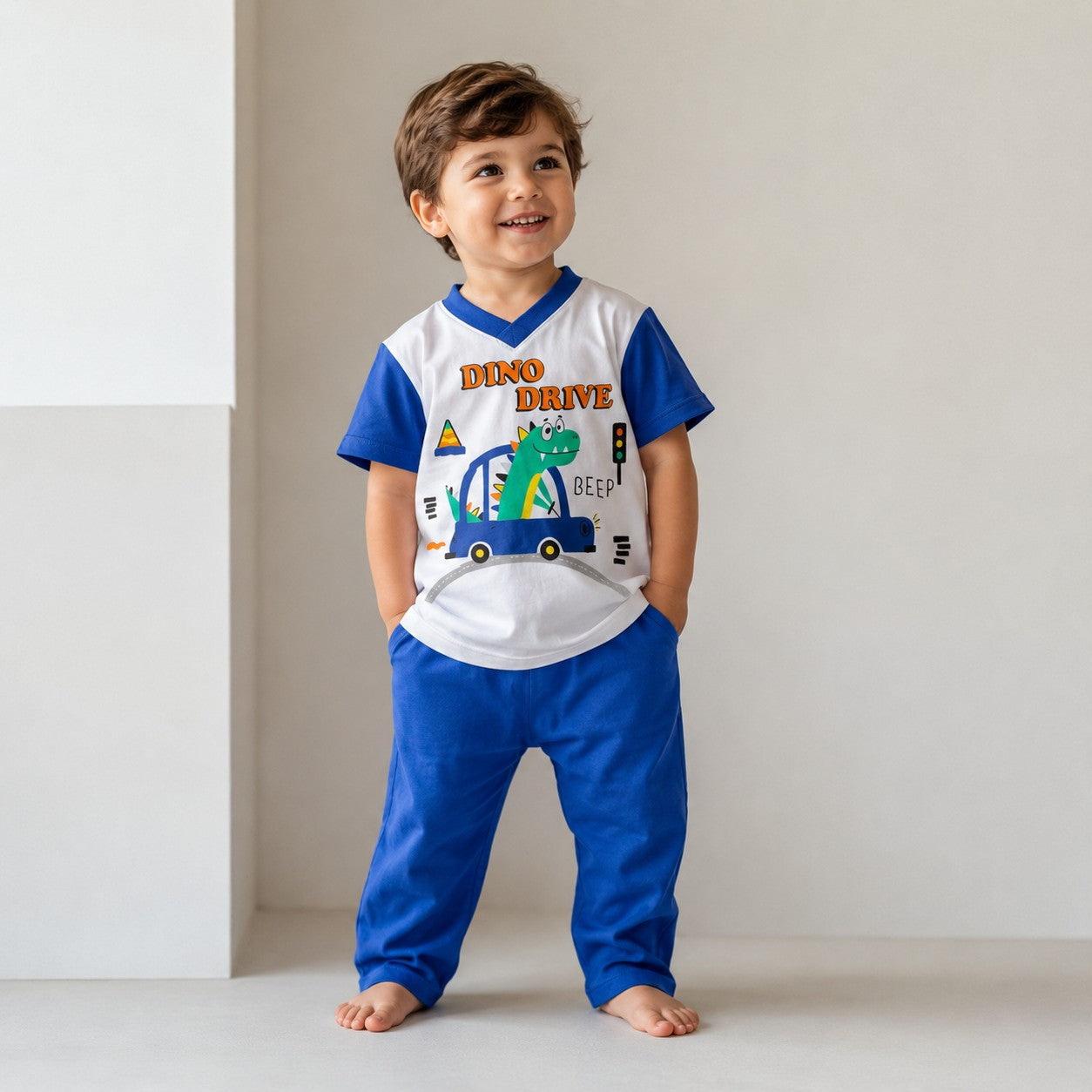 Pijama Dino Drive Azul