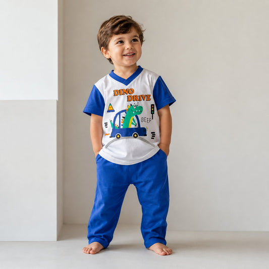 Pijama Dino Drive Azul