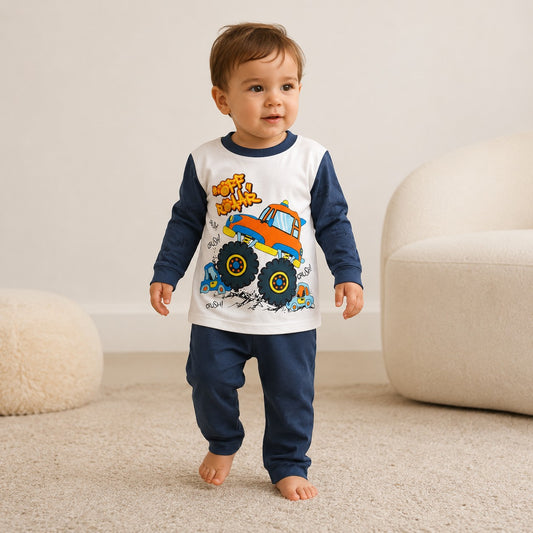 Pijama Monster Truck Azul