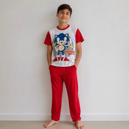 Pijama Sonic Roja Infantil