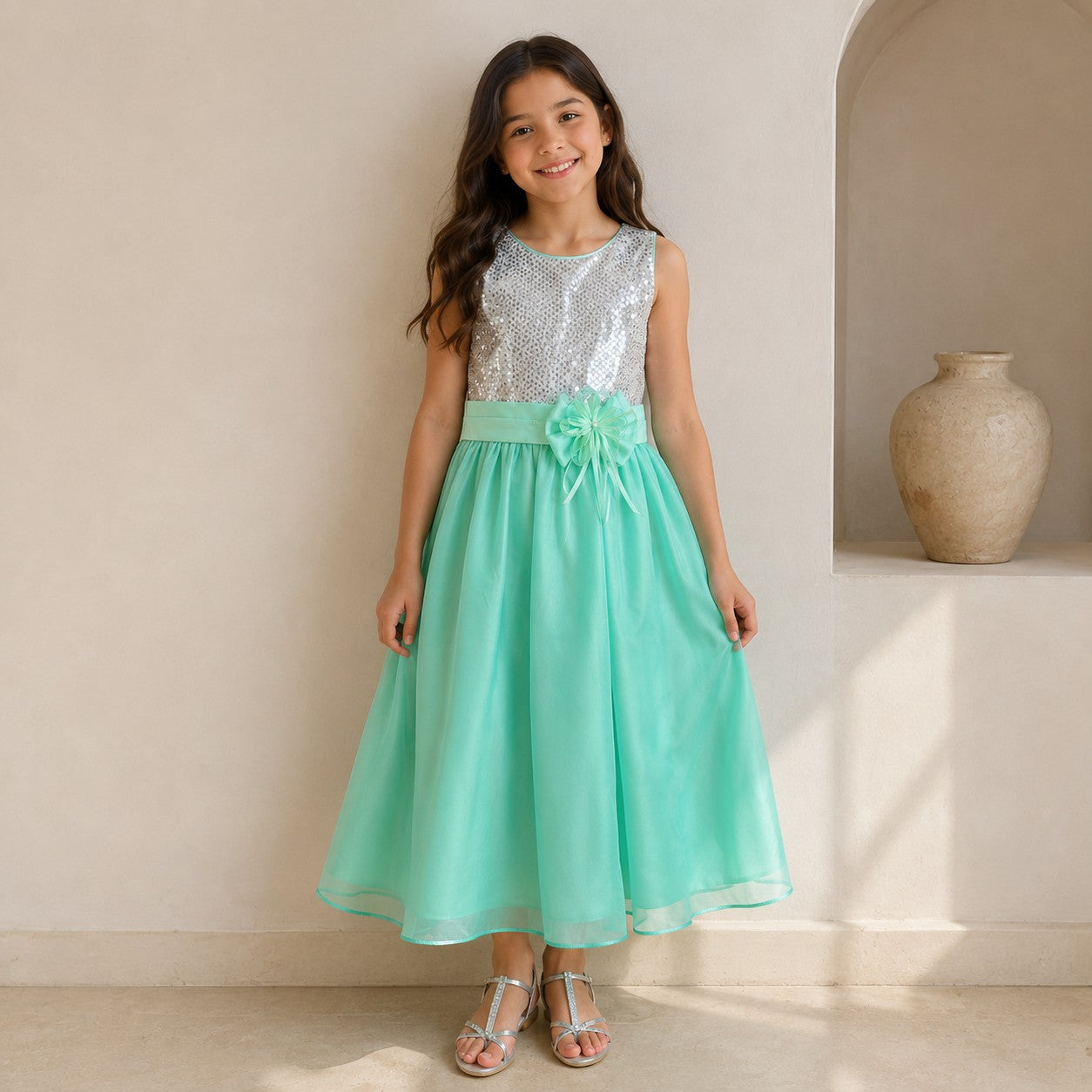 VESTIDO TUL VERDE