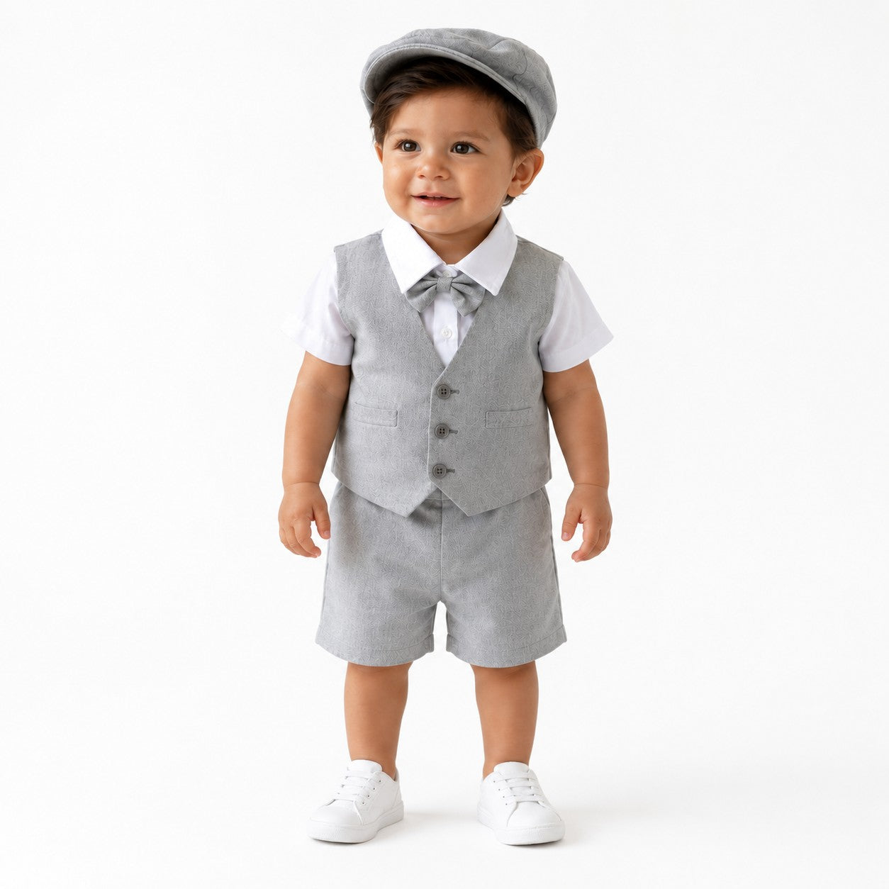 Conjunto Formal Infantil Gris