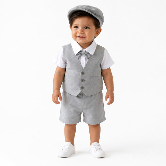 Conjunto Formal Infantil Gris