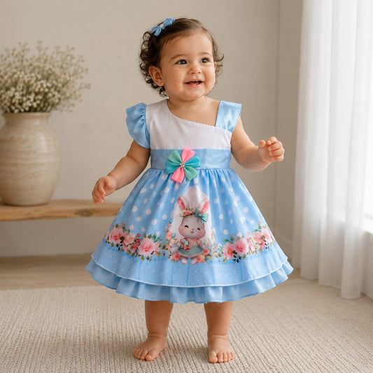 Vestido Conejita Celeste
