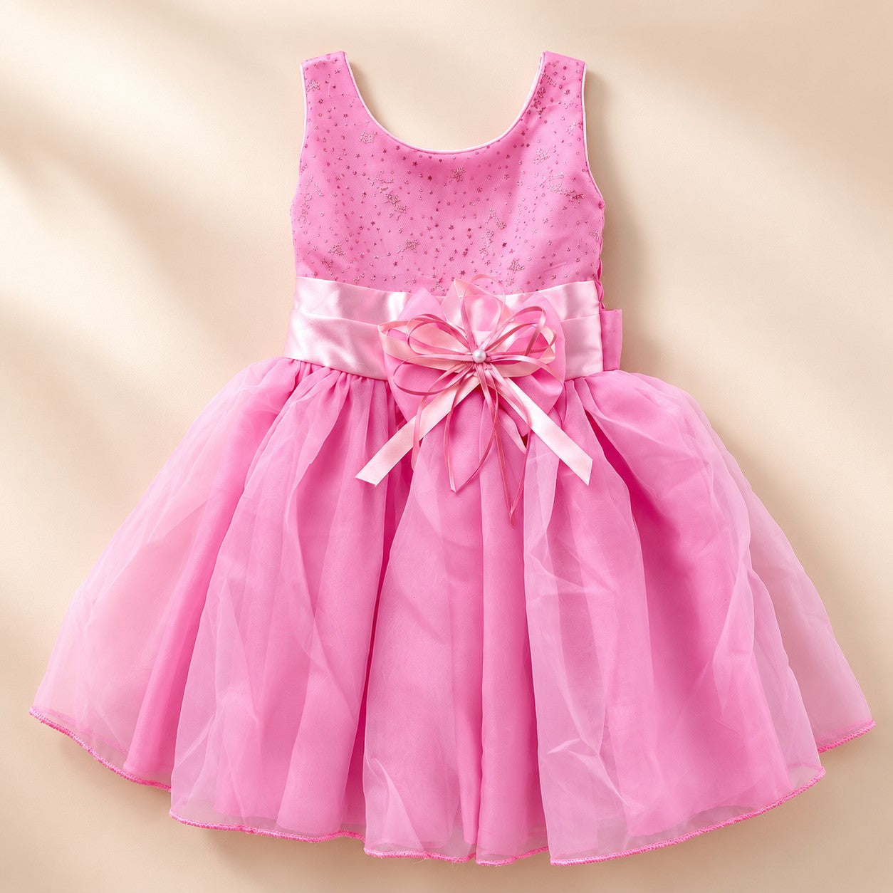 Vestido Princesa Rosa Moño