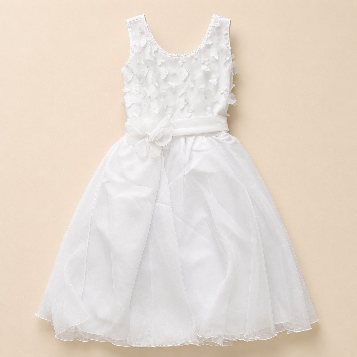 VESTIDO TUL BLANCO MARIPOSAS