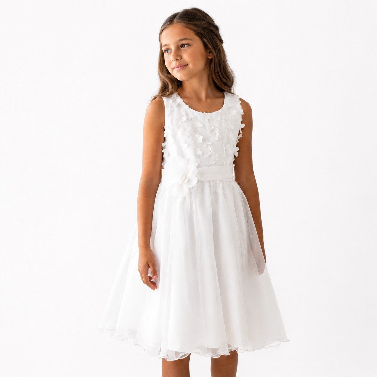 VESTIDO TUL BLANCO MARIPOSAS