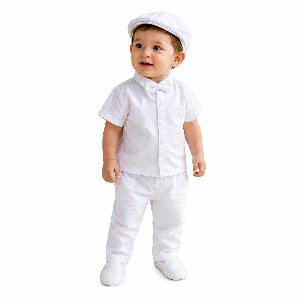 Conjunto Blanco con Corbatín