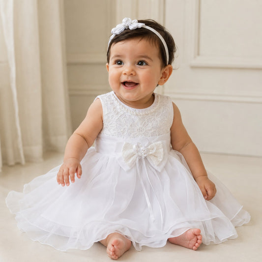 Vestido Blanco Encanto Perla