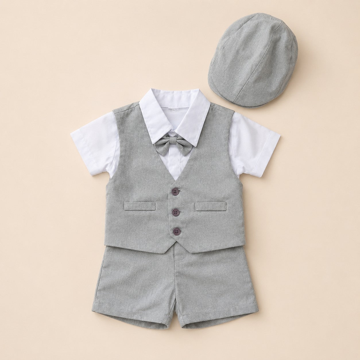 Conjunto Formal Infantil Gris