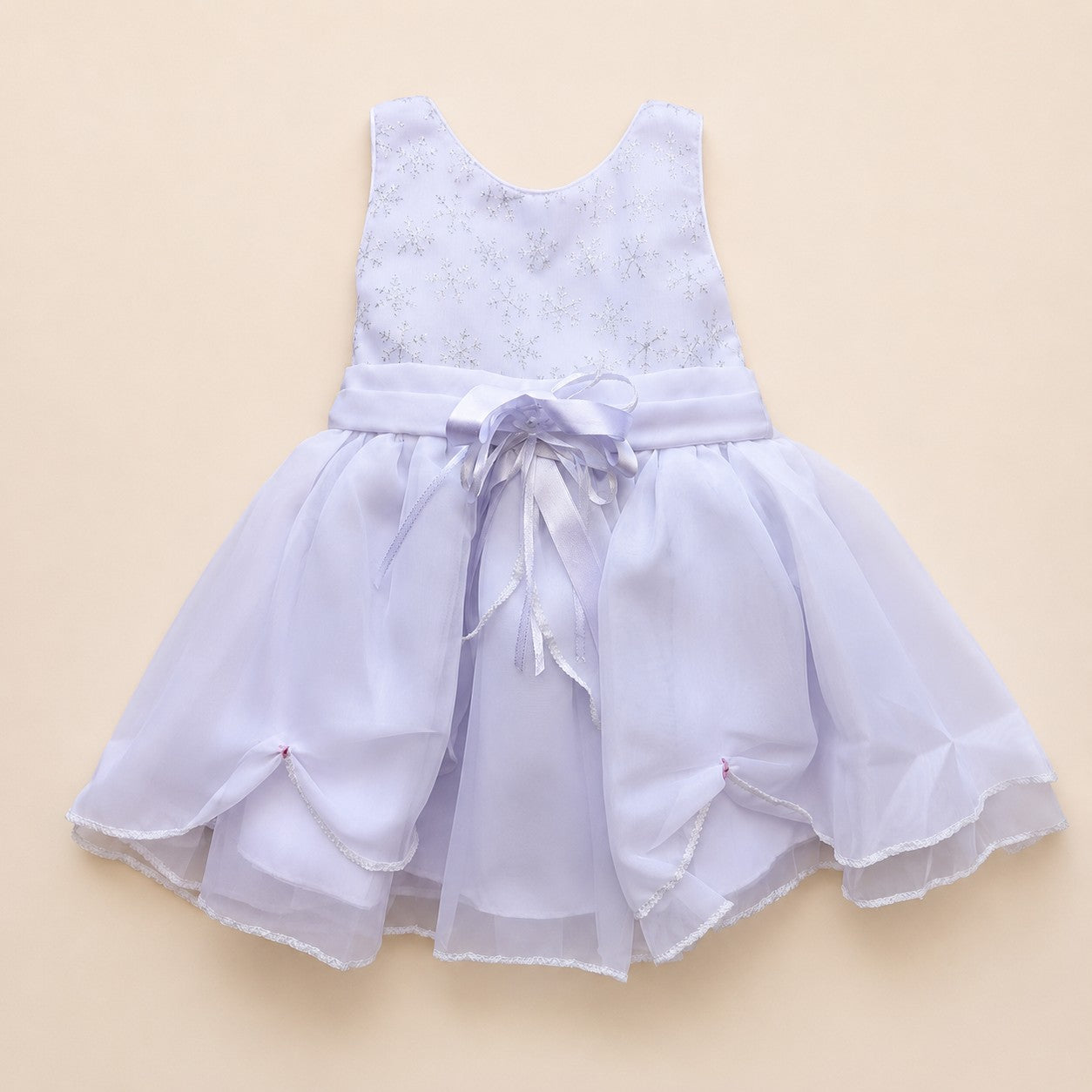Vestido Fiesta Blanco Copos